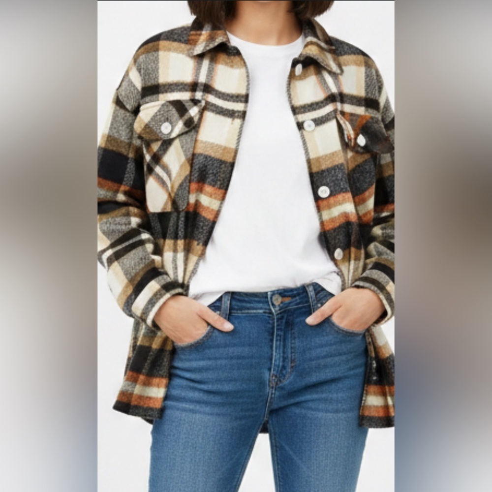SHEIN Multicolor Plaid Shirt - Picture 1 of 5